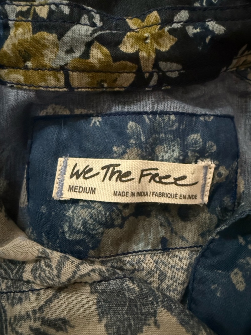 WE THE FREE Flower Patch Top Size M - Picture 7 of 11